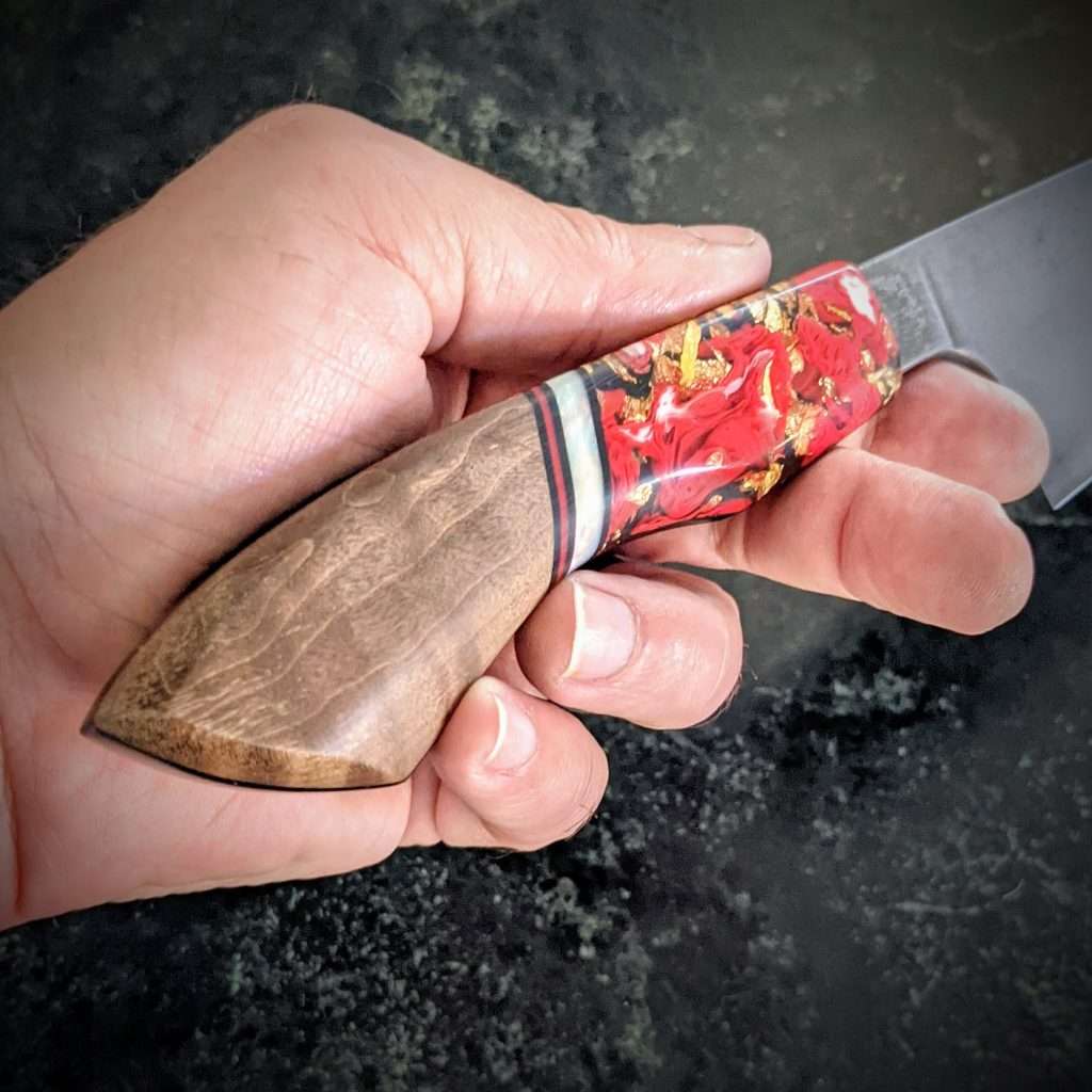 Custom handmade gyuto style knife